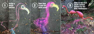 Illustration for article titled Color Powder Scavenger Hunt And Backyard Color War